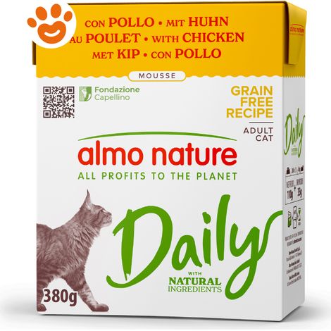 Gatto - Almo Nature Daily Mousse Pollo 380 gr