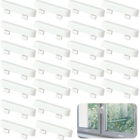 40 pièces Couvercles de Trous D'évacuation, Capuchons pour Fentes de Fenêtres, Busette de Drainage pour Cadre de Fenêtres