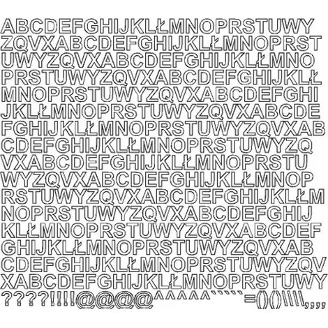 Selbstklebende Buchstabenaufkleber, 1 cm, weiß, matt (1/2)