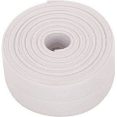 1PC(Blanche)Rouleaux Bande d\'étanchéité Imperméable,Joint Salle de Bain,PVC Ruban de Calfeutrage Autocollant pour Cuisine,Toilettes WC,Baignoire (1/5)