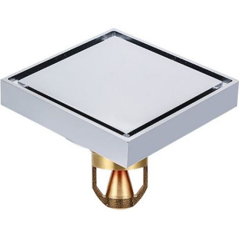 Siphon De Sol - Cuivre - Anti-Odeur - Drainage Rapide - Suspension Magnétique - 10x10 Cm - 1 Pièce (1/5)