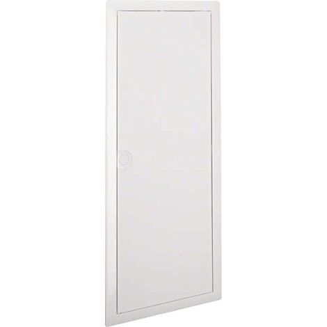 Hager – Marco y puerta metálica blanca 348x880x9 mm – VZ105N – Acabado RAL 9010 – Compatible con hasta 60 módulos