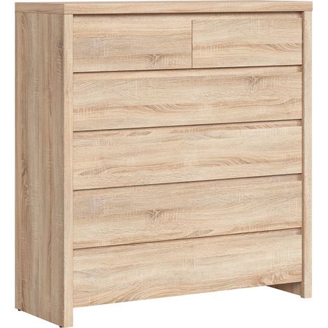Kommode Soren mit 6 Schubladen, Holzoptik, 104.5cm (1/3)