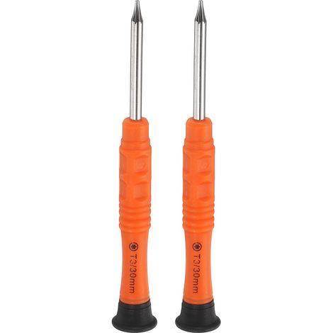 T3 Torx Mini Tournevis Tête Torx 3mm Longueur 87mm Orange 2Pièces (1/5)