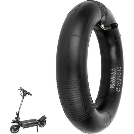90/65-6.5 Chambre à Air Renforcée avec Valve Coudée 90° pour 11 Pouces Pneu Gonflable Off-Road, Slick et Road pour Zero 11X/Speedual Plus/Dualtron Ultra/Kaabo Trottinette électrique (1 Pièce) (1/5)