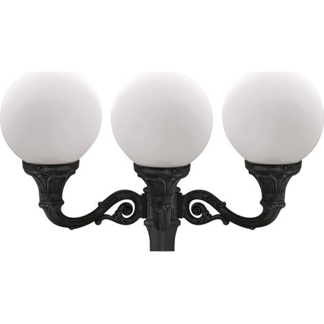 Luminaria para poste INDURA GLOBO IP55 E27 3x105W 720mm Negro