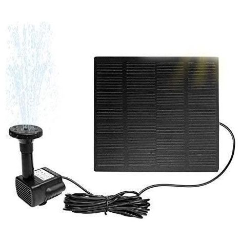 Solar-Teichpumpe, 1,8 W, 11 x 11 cm Panel, 4 Sprühköpfe, Gartenbrunnen (1/5)