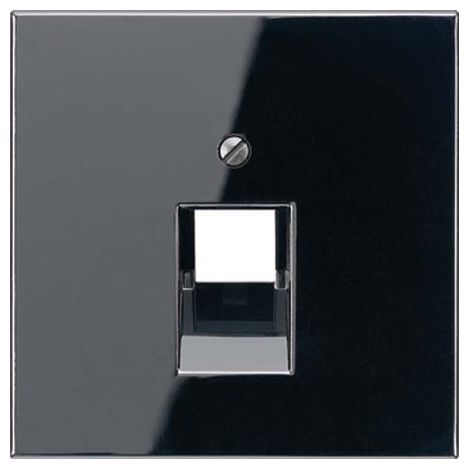 Cache pour prise téléphonique ou de données RJ11-RJ45 NOIR JUNG LS 969-1 UA SW
