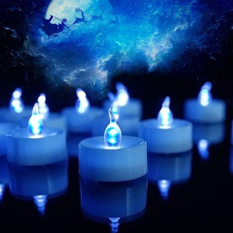 Ampoule LED, lot de 12, finition blanche, alimentée par piles, pour usage résidentiel, commercial ou en remplacement des sources d'alimentation conventionnelles.-AquaForge (1/5)