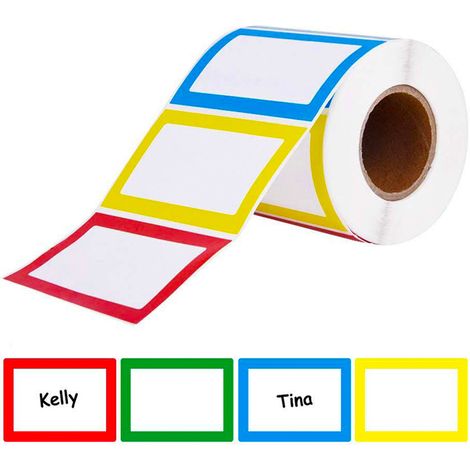 300 étiquettes vierges autocollantes pour ordinateur portable, autocollants auto-adhésifs, étiquettes pour vêtements, étiquettes de classification, autocollants pour bouteilles d'animaux (1/5)