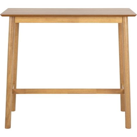 Table de bar en bois naturel 4 places L120 - IZIA (1/5)
