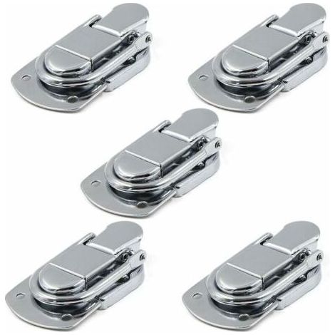 LaBlanc – Hebelverschluss, Kippriegel, 5 Stück Kippriegel aus Edelstahl für Schachteln, Geschenkboxen, Schubladen, Schränke, Erste-Hilfe-Sets, Werkzeugkästen (1/5)