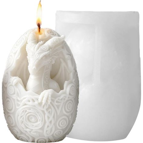 Moule 3D réutilisable en résine et plâtre - moules silicone pour bougies animaux savon , , fêtes , a