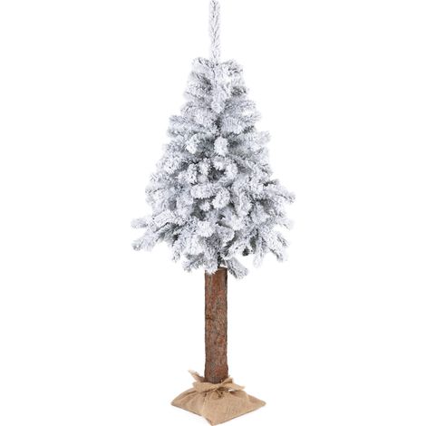 Albero di Natale artificiale su tronco – Abete innevato Premium (180 cm)