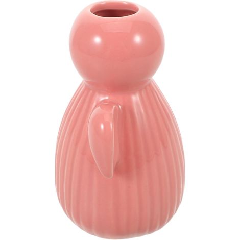 Petit Vase à Fleurs en Céramique Rose Figurine Ange Commémorative Vintage Décoration Polyvalente pour Centre de Table Cheminée ou Chambre D’Garçon et Filles Ornement Festif et (1/5)