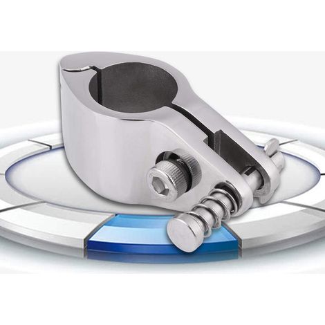 7/8" Stainless Steel Boat Jaw Sliding Hinge for Bimini Top Hardware Fitting, Marine Grade 316, Easy Installation for 22mm Tube (1/5)