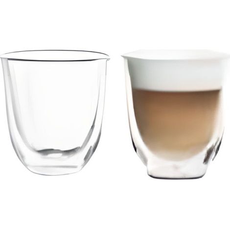Lot de 2 tasses Capuccino - DELONGHI - Double parois - 19 cl
