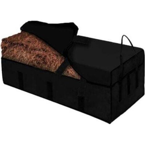Grande sacco per fieno di dimensioni 39,5 x 16,5 x 20 pollici (100 x 42 x 51 cm) con maniglia portatile con cerniera. Sacco per mangime impermeabile per capre e cavalli.