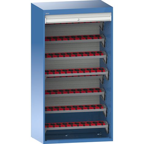 LISTA, Armoire à rideaux CNC, 8 niveaux, 80 supports HSK 63