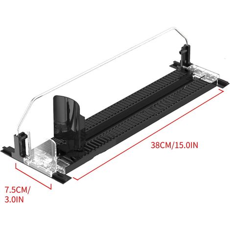 Pousse-Bois Automatique Réfrigérateur - Support pour Bouteilles et Canettes - 30 cm - Pour Frigo, Congélateur ou Armoire - 1 Pièce (1/5)