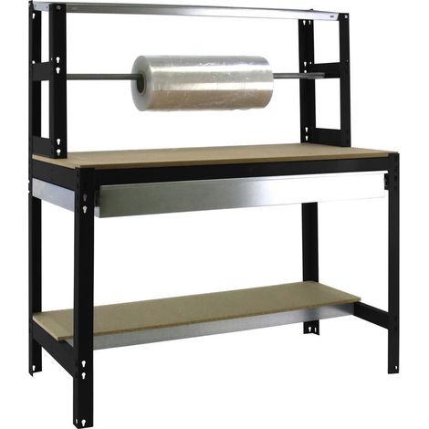 -CAHERSA- MESA DE TRABAJO SIMONWORK BT4 BOX 1200 GALVA/MADERA 1445x1210x760