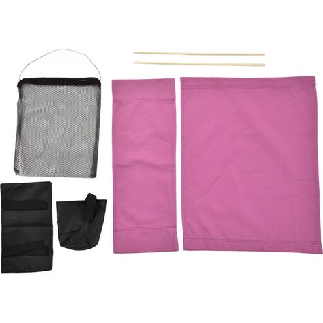 Housse de remplacement pour chaise de directeur avec poche de rangement, housse de protection en toile pour siège, couleur rouge rose pour la maison (1/5)