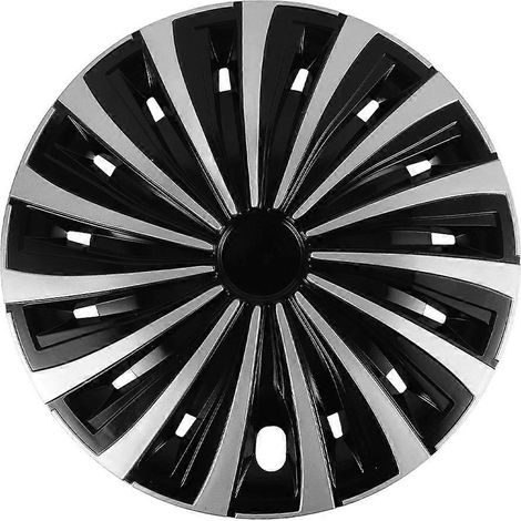 Enjoliveur universel de roue automobile de 14 pouces pour véhicule, cache-moyeu décoratif, protection de jante, enjoliveur central de roue H (1/4)
