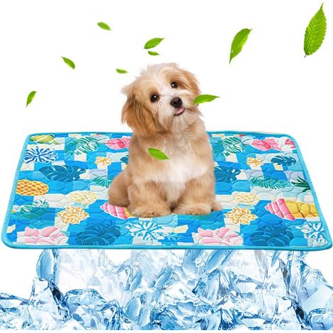 Tapis rafraîchissant pour chiens et chats - Lit auto-rafraîchissant pour chien, couverture rafraîchissante et tapis rafraîchissant antidérapant pour la maison et la voiture - Tapis rafraîchissant pour (1/5)