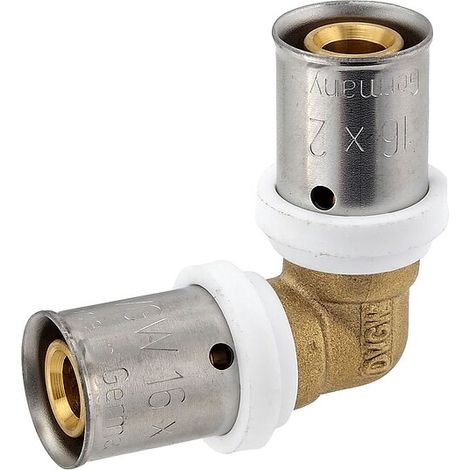 Pressfitting-Winkel 90° - 16 x 2,0 mm für MV-Rohr