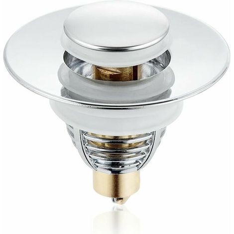 1 pc Bouchon Lavabo, Bonde de Lavabo PopUp, Universel Filtre de Vidange AntiBloqué de Lavabo en Acier Inoxydable, pour 3238mm Trou Vidange Lavabo Bassin Cuisine Salle de Bain (1/5)