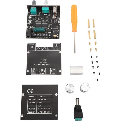 Amplificateur Audio Numérique Bluetooth YS LT21 Module 2.1 Canaux 15W+15W+30W avec Canal Basse