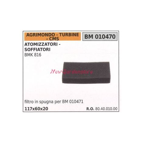Luftfilter AGRIMONDO Motorgebläse BMK 816 010470