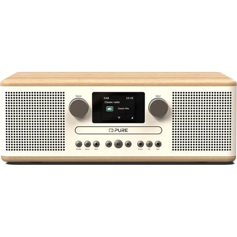 Lettore CD e radio digitale - PURE - Classic C-D6 - Bianco Cotone/Faggio