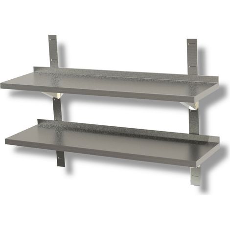 2 etageres inox console - Ristopro