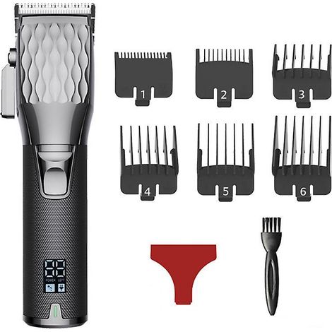 ensemble De Tondeuse Cheveux Professionnelle Pour Homme, Kit De Tondeuse Cheveux Et Tondeuse Barbe Sans Fil, Tondeuse Cheveux Avec 5 Niveaux, E (1/4)