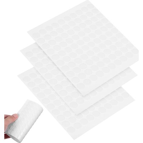 Healeved Lot de 300 pastilles adhésives double face transparentes en acrylique, rondes, imperméables (1/5)