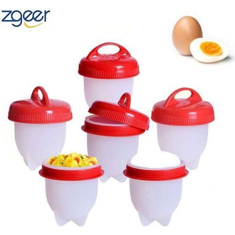 Cuiseur Oeufs Pocheuse Silicone - Oeuf Cuisson Egg Cooker Cuiseur Vapeur Anti-Adhésif (1/4)