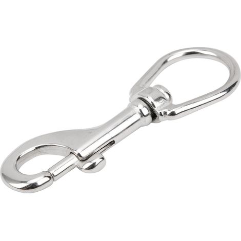 Mousqueton pivotant en acier 316 pour plongée, randonnée et équipement extérieur, 90 mm