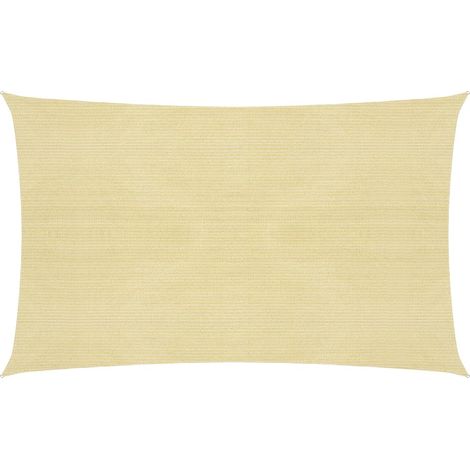 Voile d'ombrage 160 g/m² PEHD 2,5 x 4,5 m beige