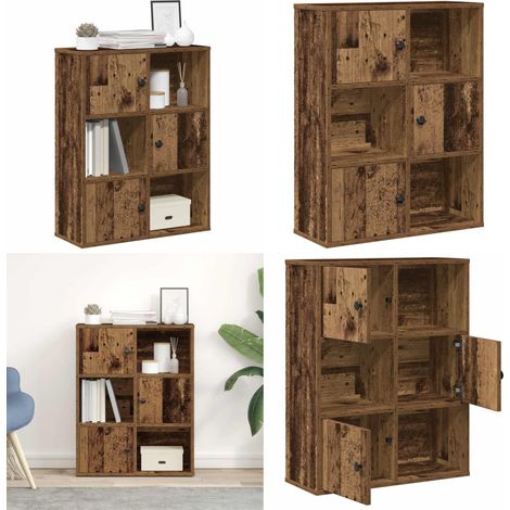 vidaXL Bücherregal Altholz-Optik 60x24x76,5 cm Holzwerkstoff (1/5)
