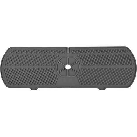Tapis de Robinet en Silicone, Protection Évier Anti-Éclaboussures 45x10cm, Tapis Séchant Rapide pour Cuisine et Salle de Bain, Plate (1/4)