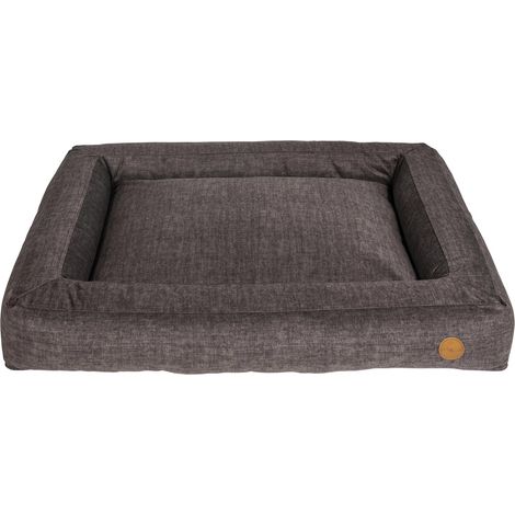 Lit Box, Panier pour Chien, Modèle Manchester, Couleur Brun, Taille L, 100 x 70 cm (1/2)