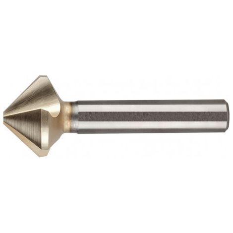 Foret aléseur EUC DIN 335C 90 Degrés D.6.3mm HSS spécial spécial Tige à 3 faces Z.3 BECK