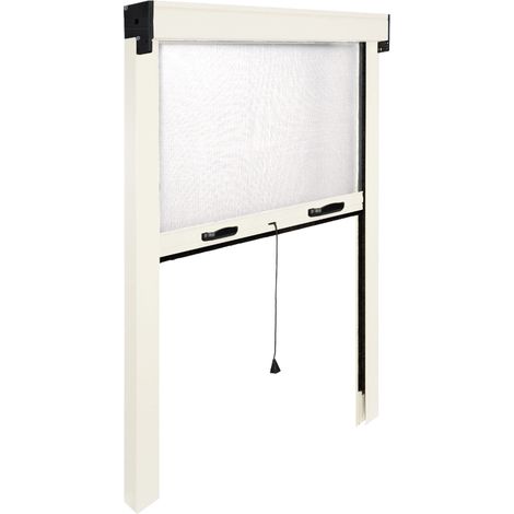 zanzariera avvolgibile verticale 80x160 cm - avorio (1/5)