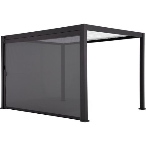 SANS MARQUE Store déroulant gris anthracite 3.7 x 2.36 pour pergola Prima 4x3