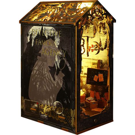 Kit de support à livres cabane à faire soi-même, librairie, mini-maison, étagère, décoration, cadeaux artisanaux à faire soi-même pour adultes et adolescents