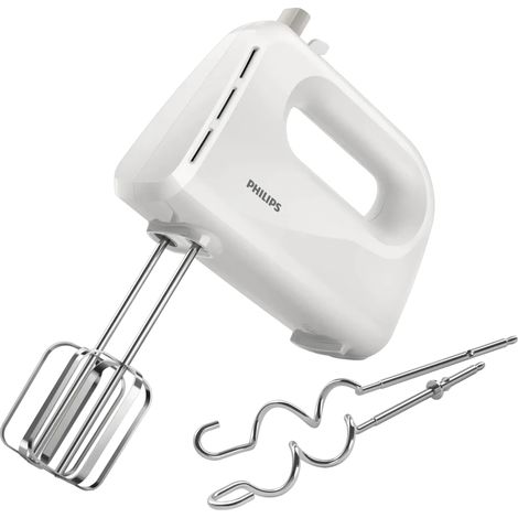 Philips Daily Collection 300W Ganchos de amassar Branco HR3705/00 5 velocidades Batedeira de varas