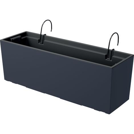 JARDINERA DE BALCÓN URBI ANTRACITA 58 cm (1/5)