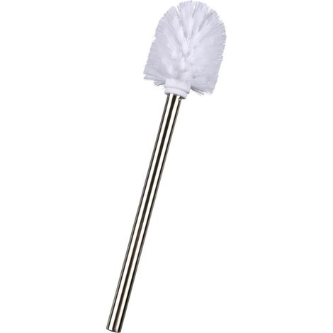 Brosse WC 3 pièces inox brillant Ø 8 cm salle de bain brosse wc de rechange brosse wc inox acier inoxydable remplaçable set brosse wc accessoires salle de bain inox brosse wc design anti-rouille