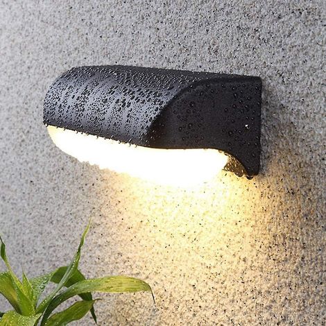 Applique murale extérieure LED 12 W IP65, moderne et étanche, en aluminium et acrylique, blanc chaud 3000 K. (1/5)